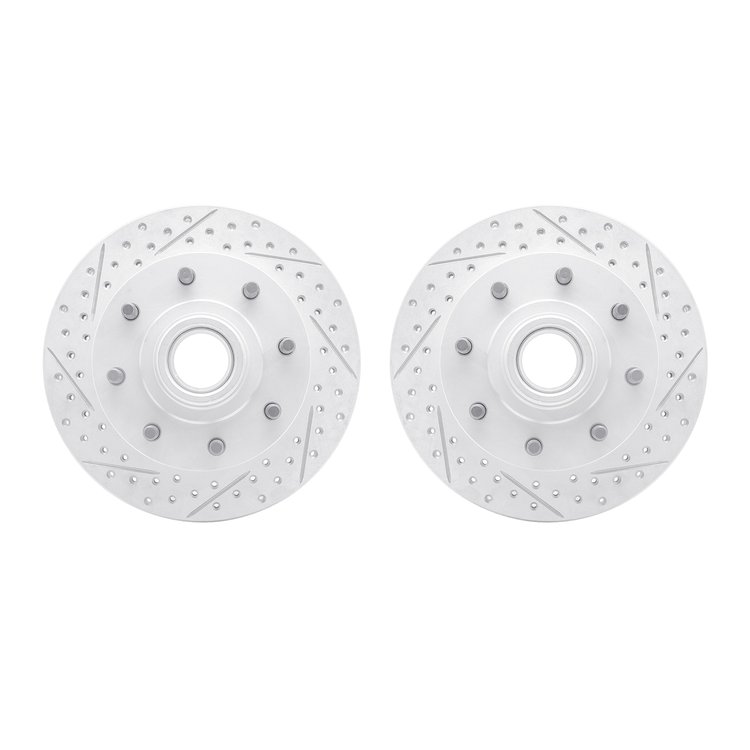 2002-48016 Geoperformance Drilled/Slotted Brake Rotors, 1992-2002 GM, Position: Front