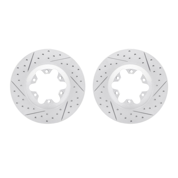 2002-48023 Geoperformance Drilled/Slotted Brake Rotors, 2004-2008 GM, Position: Front