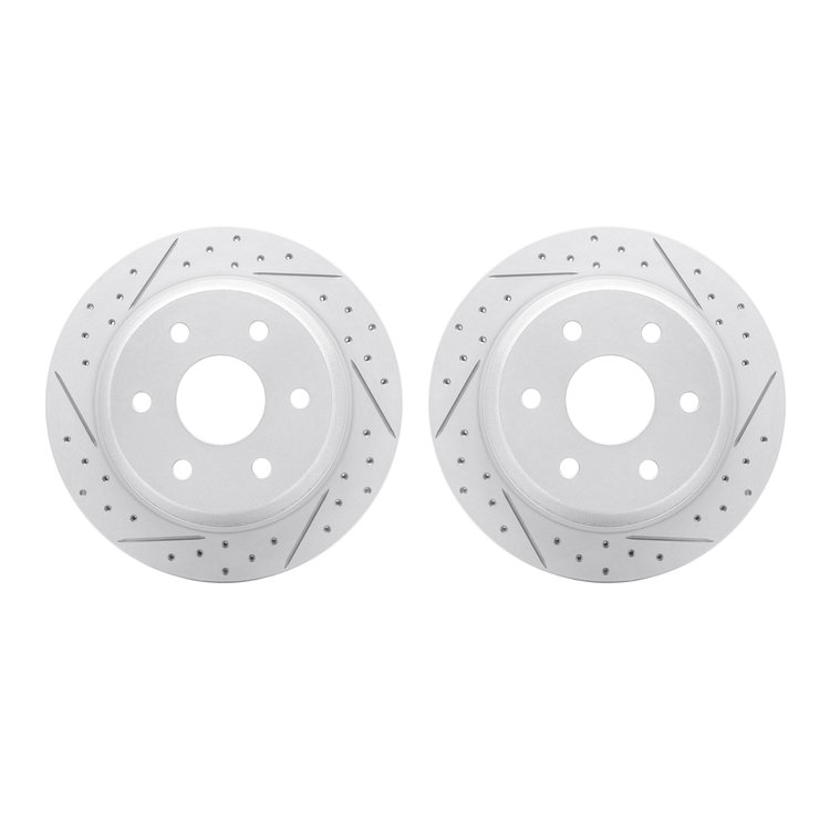 2002-48035 Geoperformance Drilled/Slotted Brake Rotors, 2000-2014 GM, Position: Rear