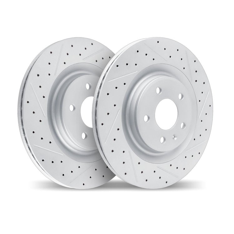 2002-52015 Geoperformance Dimpled & Slotted Brake Rotors, 2008-2017 GM, Position: Rear