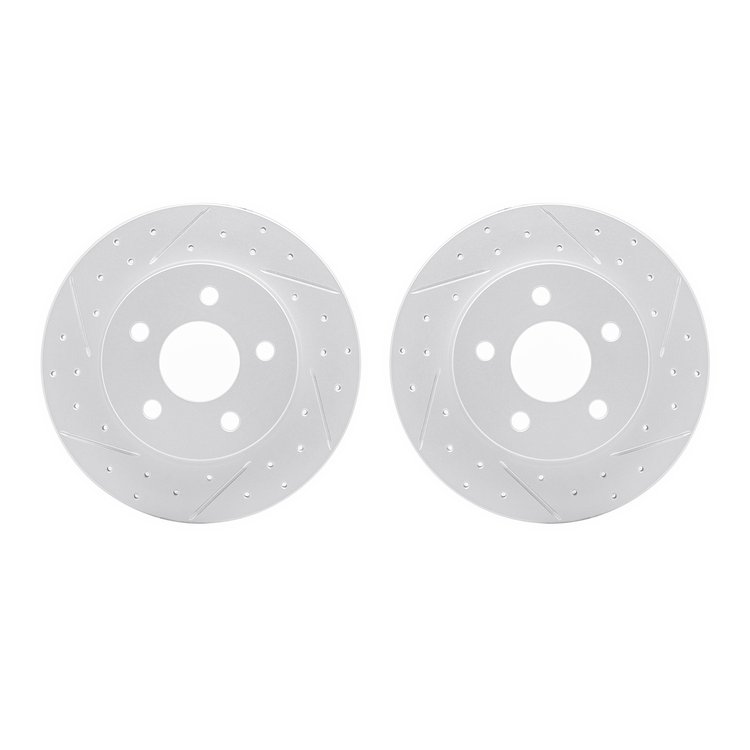 2002-53005 Geoperformance Drilled/Slotted Brake Rotors, 2004-2012 GM, Position: Rear