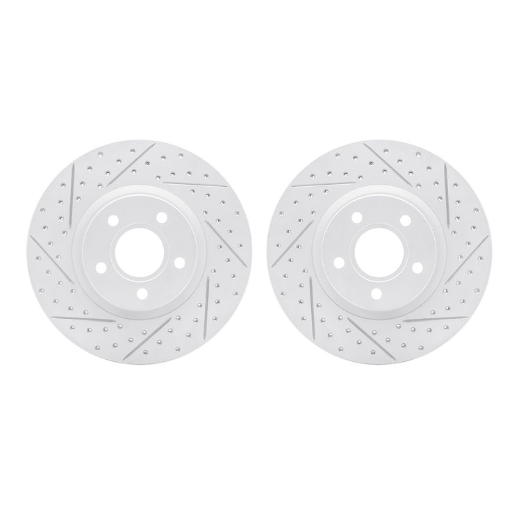 2002-54004 Geoperformance Drilled/Slotted Brake Rotors, 2004-2019 Multiple Makes/Models, Position: Front