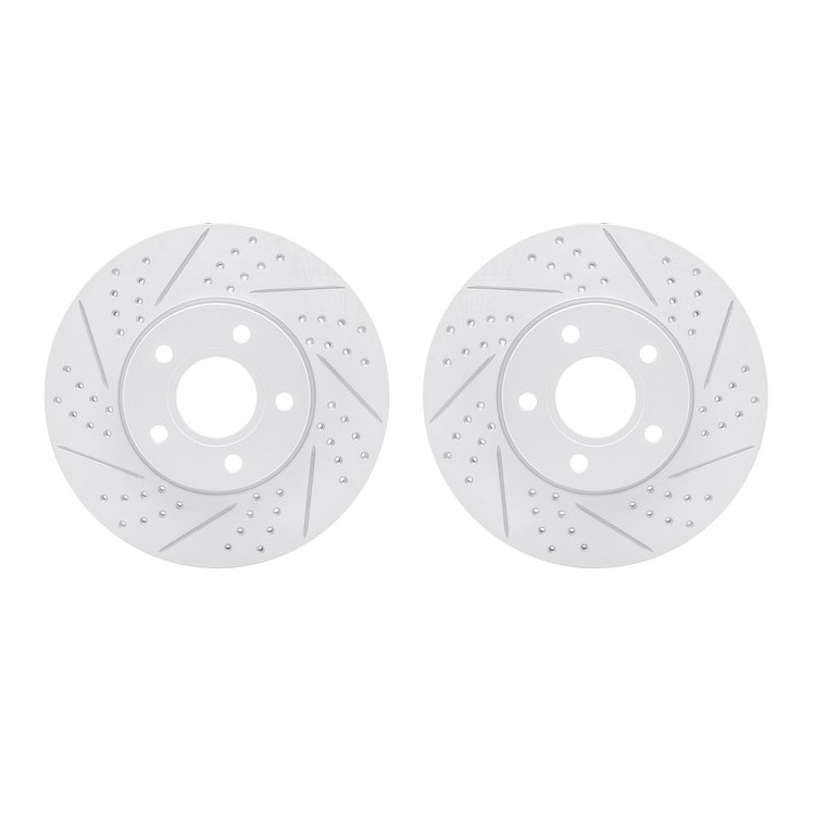 2002-54005 Geoperformance Drilled/Slotted Brake Rotors, 2012-2018 Multiple Makes/Models, Position: Front