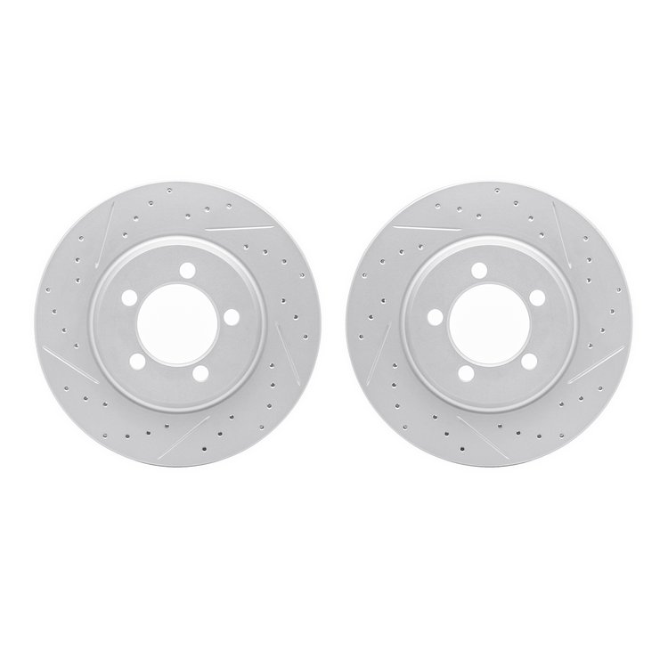 2002-54006 Geoperformance Drilled/Slotted Brake Rotors, 1965-1966 Ford/Lincoln/Mercury/Mazda, Position: Front