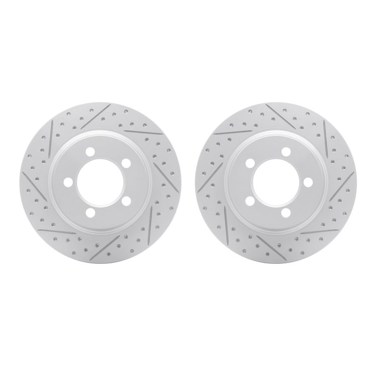 2002-54007 Geoperformance Drilled/Slotted Brake Rotors, 1967-1967 Ford/Lincoln/Mercury/Mazda, Position: Front