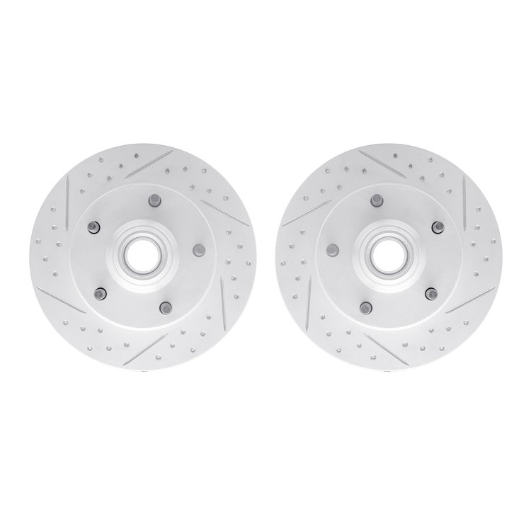 2002-54009 Geoperformance Drilled/Slotted Brake Rotors, 1973-1993 Ford/Lincoln/Mercury/Mazda, Position: Front