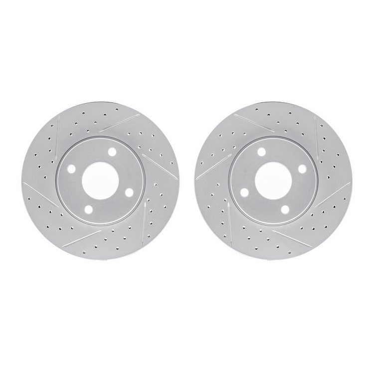 2002-54022 Geoperformance Drilled/Slotted Brake Rotors, 2005-2012 Ford/Lincoln/Mercury/Mazda, Position: Front