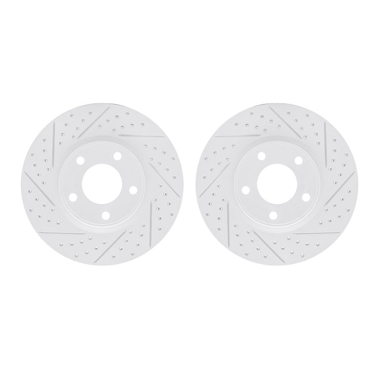 2002-54024 Geoperformance Drilled/Slotted Brake Rotors, 2007-2008 Ford/Lincoln/Mercury/Mazda, Position: Front