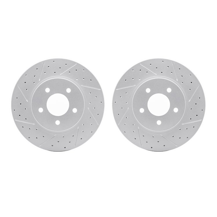 2002-54028 Geoperformance Drilled/Slotted Brake Rotors, 2005-2012 Ford/Lincoln/Mercury/Mazda, Position: Front