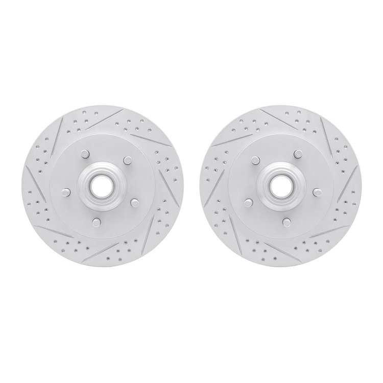 2002-54037 Geoperformance Drilled/Slotted Brake Rotors, 1999-2004 Ford/Lincoln/Mercury/Mazda, Position: Front