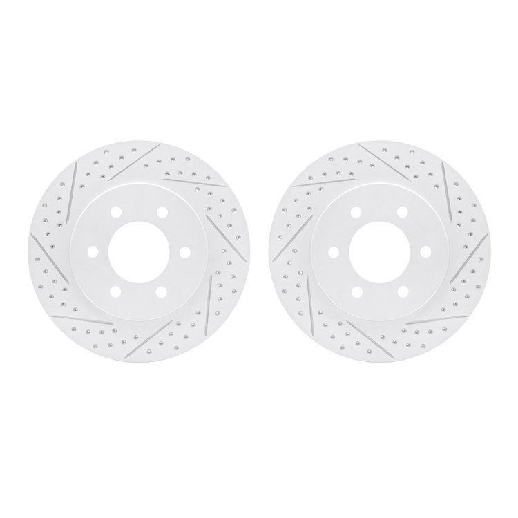 2002-54038 Geoperformance Drilled/Slotted Brake Rotors, 2002-2006 Ford/Lincoln/Mercury/Mazda, Position: Front