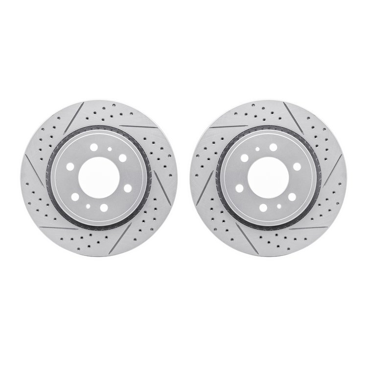 2002-54039 Geoperformance Drilled/Slotted Brake Rotors, 2007-2021 Ford/Lincoln/Mercury/Mazda, Position: Front