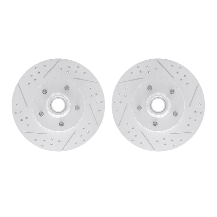 2002-54041 Geoperformance Drilled/Slotted Brake Rotors, 1995-2011 Ford/Lincoln/Mercury/Mazda, Position: Front