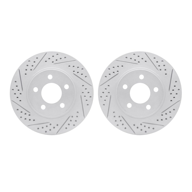 2002-54042 Geoperformance Drilled/Slotted Brake Rotors, 2001-2011 Ford/Lincoln/Mercury/Mazda, Position: Front