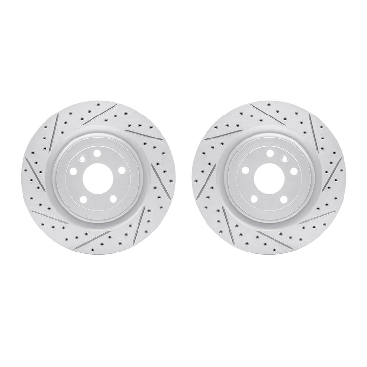 2002-54047 Geoperformance Drilled/Slotted Brake Rotors, 2013-2019 Ford/Lincoln/Mercury/Mazda, Position: Front