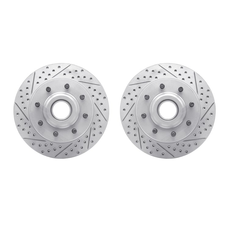 2002-54063 Geoperformance Drilled/Slotted Brake Rotors, 2006-2012 Ford/Lincoln/Mercury/Mazda, Position: Front