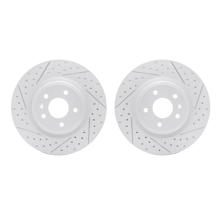 2002-54081 Geoperformance Drilled/Slotted Brake Rotors, 2009-2010 Ford/Lincoln/Mercury/Mazda, Position: Front