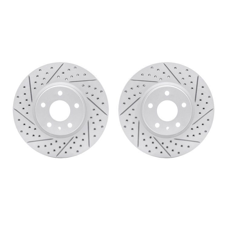 2002-54088 Geoperformance Drilled/Slotted Brake Rotors, 2013-2020 Ford/Lincoln/Mercury/Mazda, Position: Front