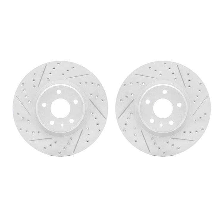 2002-54089 Geoperformance Drilled/Slotted Brake Rotors, 2013-2020 Ford/Lincoln/Mercury/Mazda, Position: Front