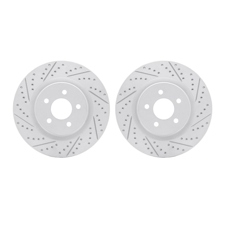 2002-54093 Geoperformance Drilled/Slotted Brake Rotors, 1994-2004 Ford/Lincoln/Mercury/Mazda, Position: Front