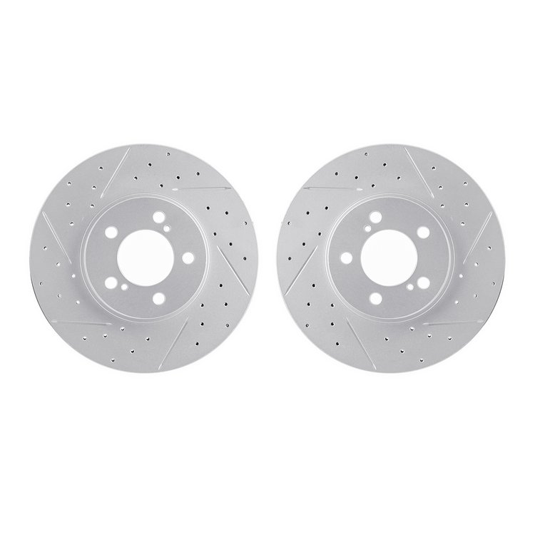 2002-54108 Geoperformance Drilled/Slotted Brake Rotors, 1993-2007 Ford/Lincoln/Mercury/Mazda, Position: Front