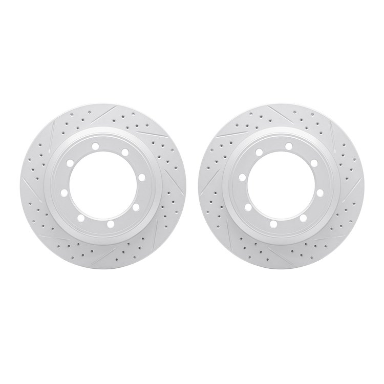 2002-54122 Geoperformance Drilled/Slotted Brake Rotors, 1999-2007 Ford/Lincoln/Mercury/Mazda, Position: Rear