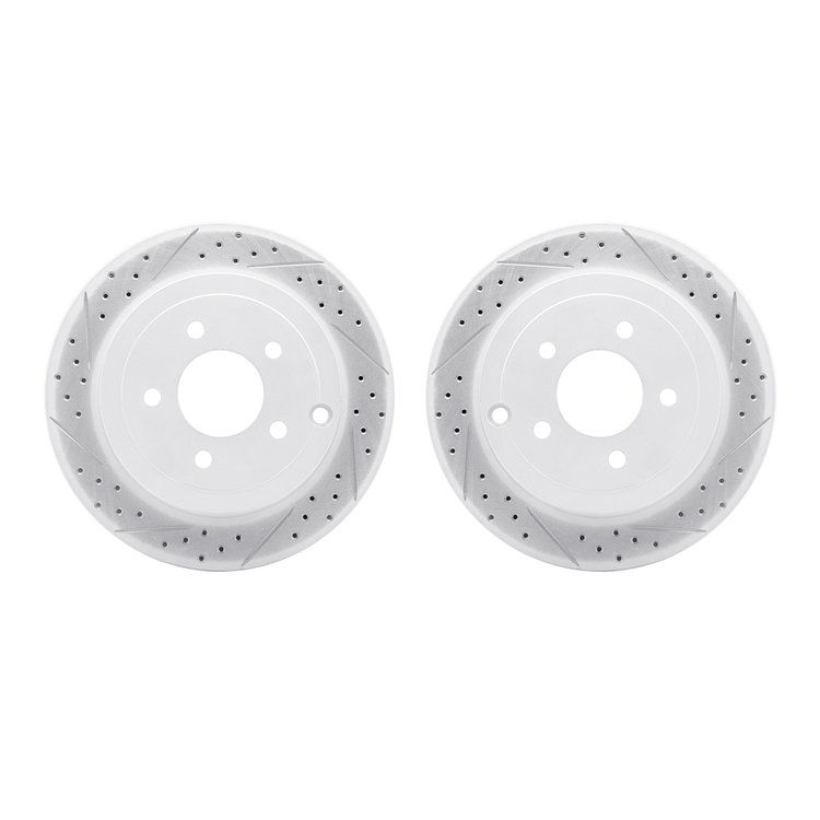 2002-54129 Geoperformance Drilled/Slotted Brake Rotors, 2007-2010 Ford/Lincoln/Mercury/Mazda, Position: Rear