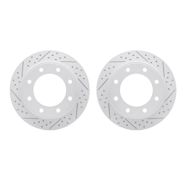 2002-54135 Geoperformance Drilled/Slotted Brake Rotors, 1999-2005 Ford/Lincoln/Mercury/Mazda, Position: Rear