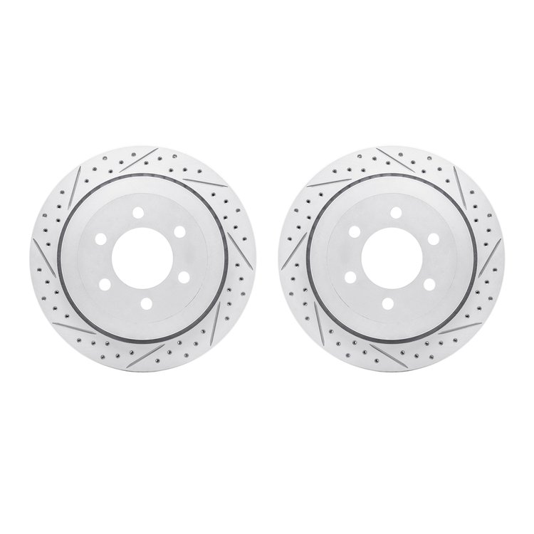 2002-54138 Geoperformance Drilled/Slotted Brake Rotors, 2007-2017 Ford/Lincoln/Mercury/Mazda, Position: Rear