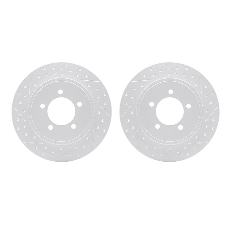 2002-54141 Geoperformance Drilled/Slotted Brake Rotors, 2002-2010 Ford/Lincoln/Mercury/Mazda, Position: Rear