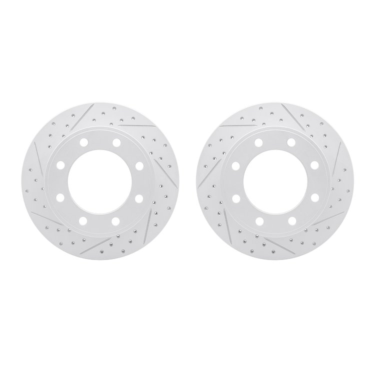 2002-54151 Geoperformance Drilled/Slotted Brake Rotors, 2005-2012 Ford/Lincoln/Mercury/Mazda, Position: Rear