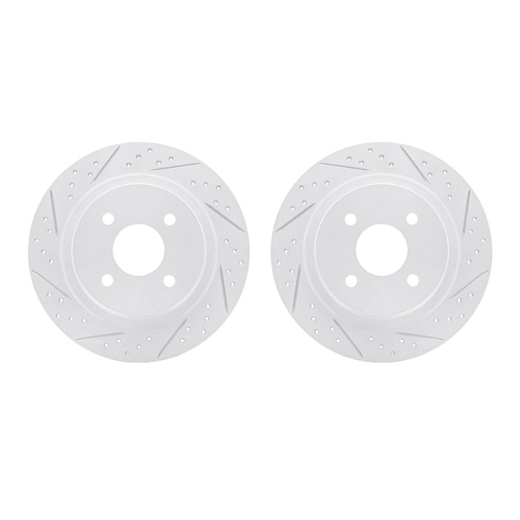 2002-54159 Geoperformance Drilled/Slotted Brake Rotors, 2002-2004 Ford/Lincoln/Mercury/Mazda, Position: Rear