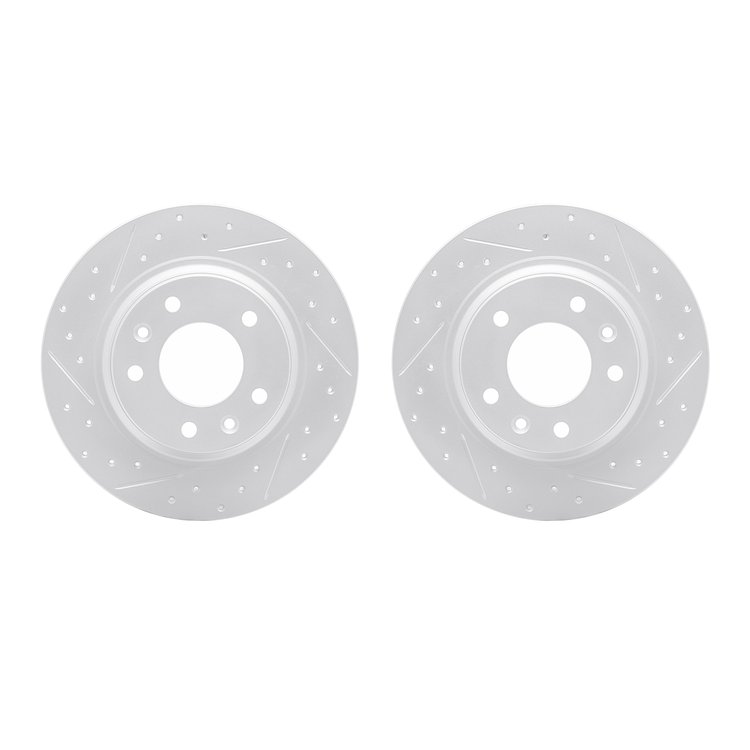 2002-54163 Geoperformance Drilled/Slotted Brake Rotors, 1998-2015 Ford/Lincoln/Mercury/Mazda, Position: Rear