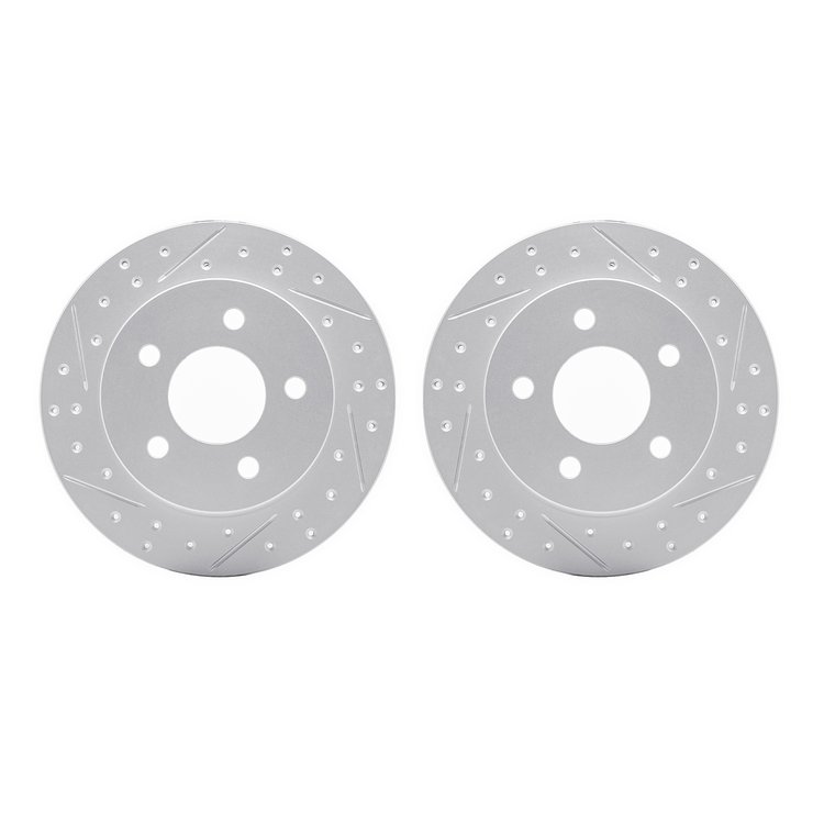 2002-54165 Geoperformance Drilled/Slotted Brake Rotors, 1994-2004 Ford/Lincoln/Mercury/Mazda, Position: Rear