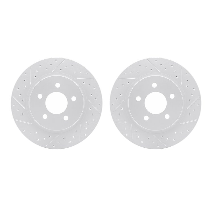 2002-54167 Geoperformance Drilled/Slotted Brake Rotors, 2005-2014 Ford/Lincoln/Mercury/Mazda, Position: Rear