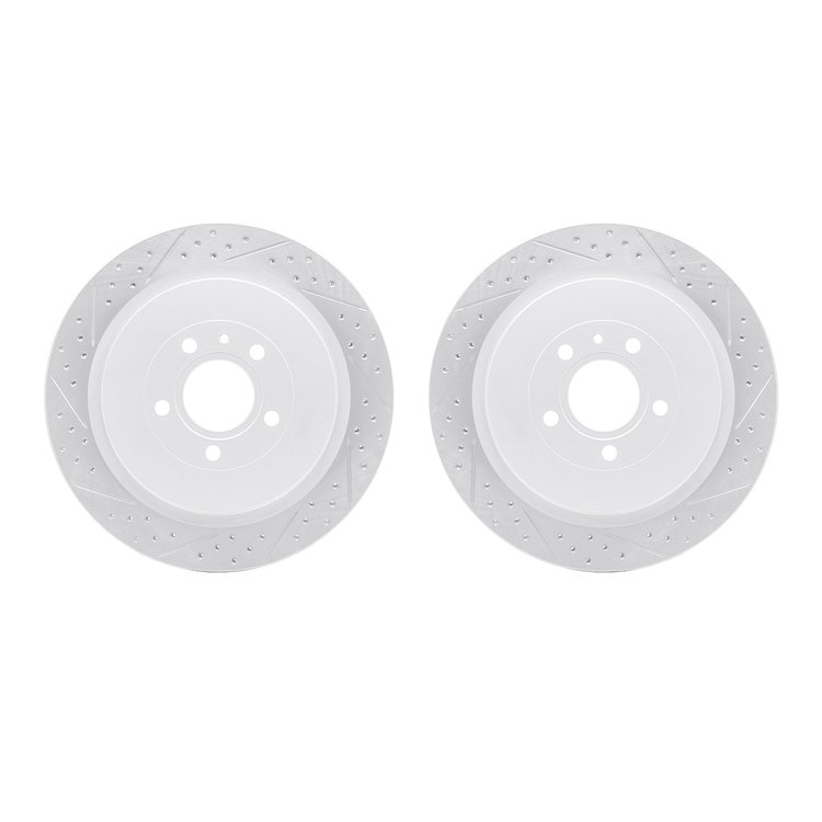 2002-54168 Geoperformance Drilled/Slotted Brake Rotors, 2013-2014 Ford/Lincoln/Mercury/Mazda, Position: Rear