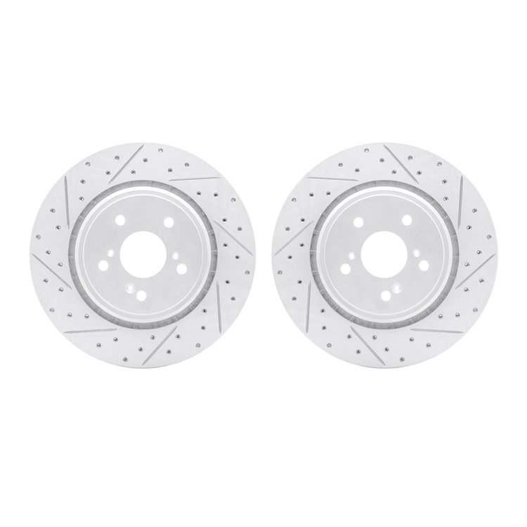 2002-58001 Geoperformance Drilled/Slotted Brake Rotors, 2014-2020 Acura/Honda, Position: Front