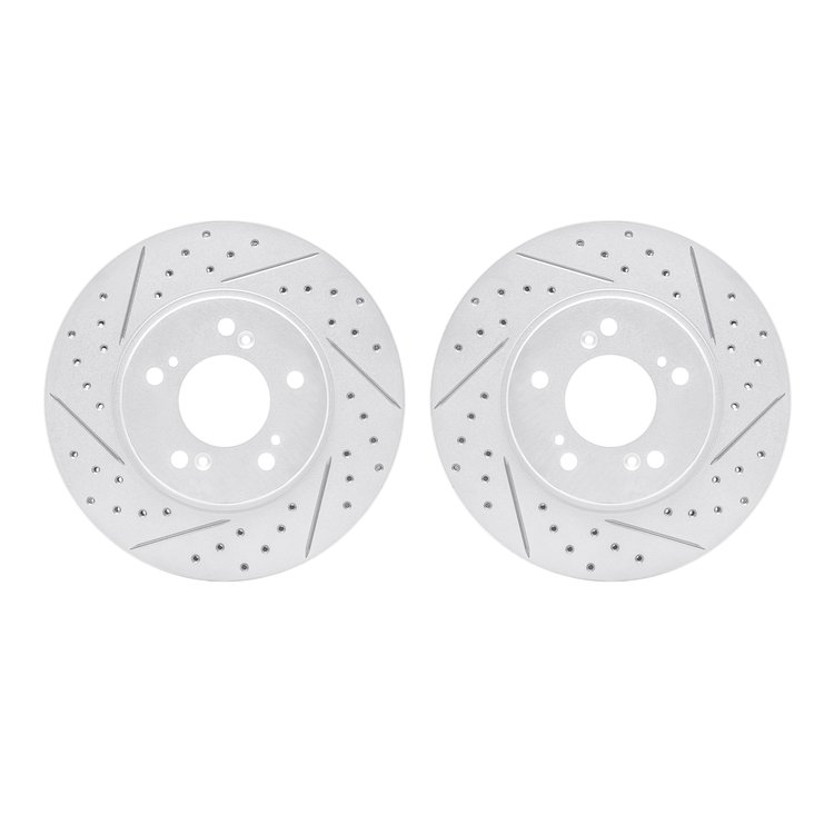 2002-58003 Geoperformance Drilled/Slotted Brake Rotors, 1991-1996 Acura/Honda, Position: Front