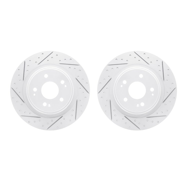 2002-58012 Geoperformance Drilled/Slotted Brake Rotors, 2017-2020 Acura/Honda, Position: Rear