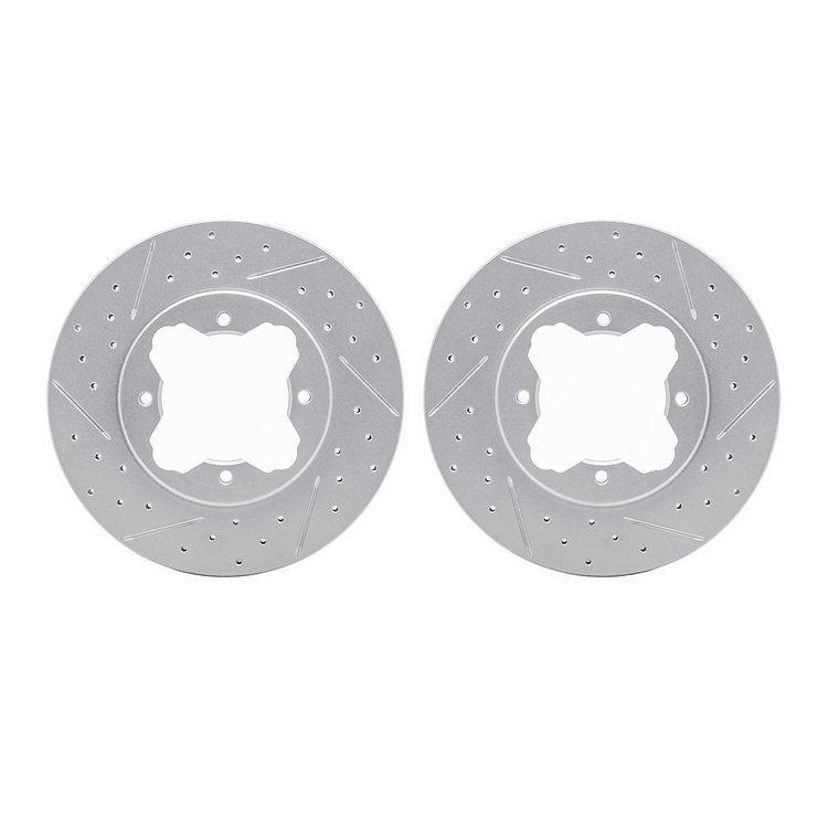 2002-59000 Geoperformance Drilled/Slotted Brake Rotors, 1990-1997 Acura/Honda, Position: Front