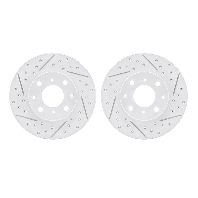 2002-59009 Geoperformance Drilled/Slotted Brake Rotors, 1986-1991 Acura/Honda, Position: Front