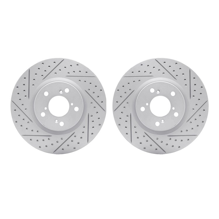 2002-59011 Geoperformance Drilled/Slotted Brake Rotors, 2007-2020 Acura/Honda, Position: Front
