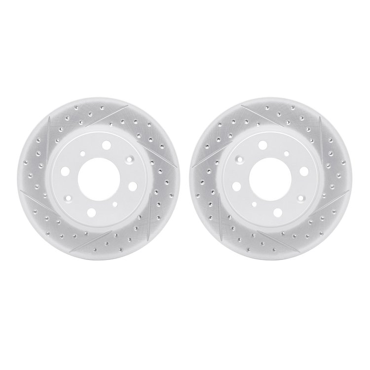 2002-59021 Geoperformance Drilled/Slotted Brake Rotors, 1990-2000 Acura/Honda, Position: Front