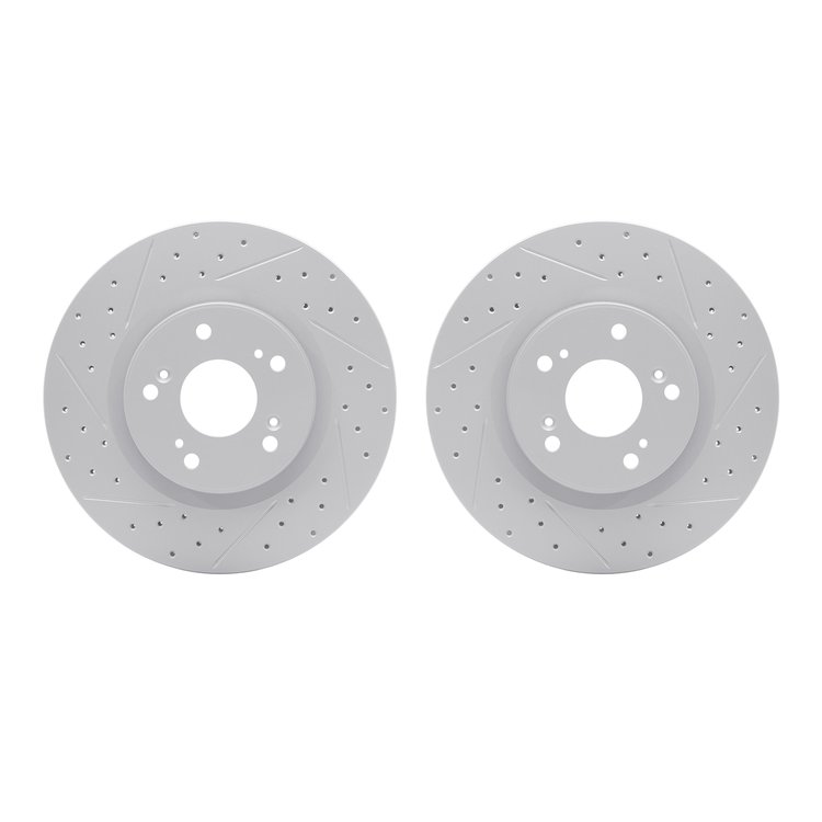 2002-59025 Geoperformance Drilled/Slotted Brake Rotors, 2012-2016 Acura/Honda, Position: Front