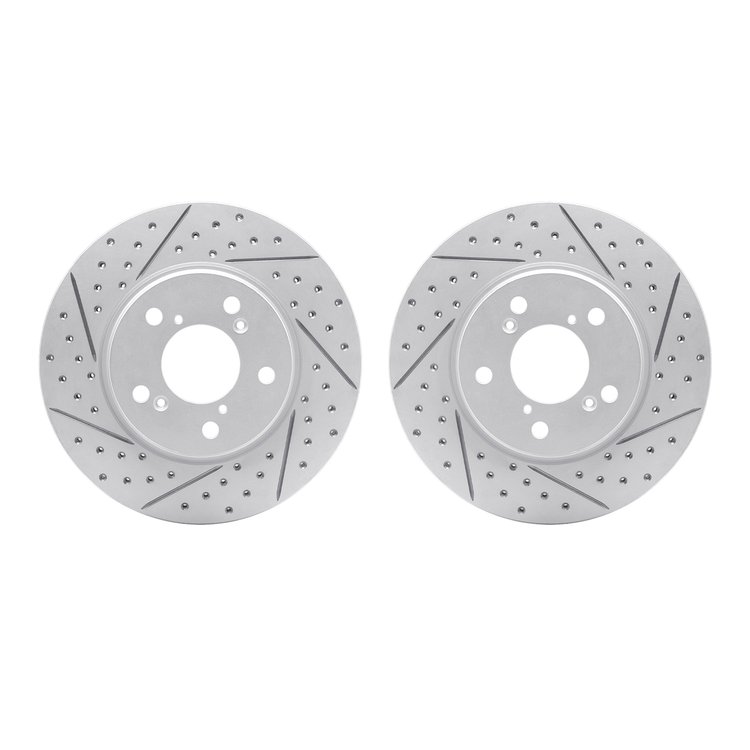 2002-59027 Geoperformance Drilled/Slotted Brake Rotors, 2005-2010 Acura/Honda, Position: Front