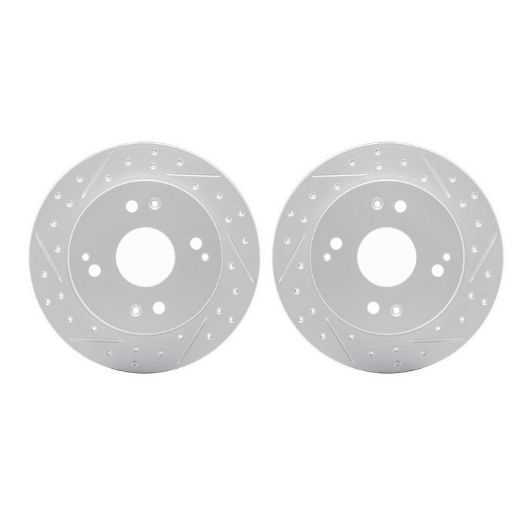 2002-59030 Geoperformance Drilled/Slotted Brake Rotors, 1992-1997 Acura/Honda, Position: Rear