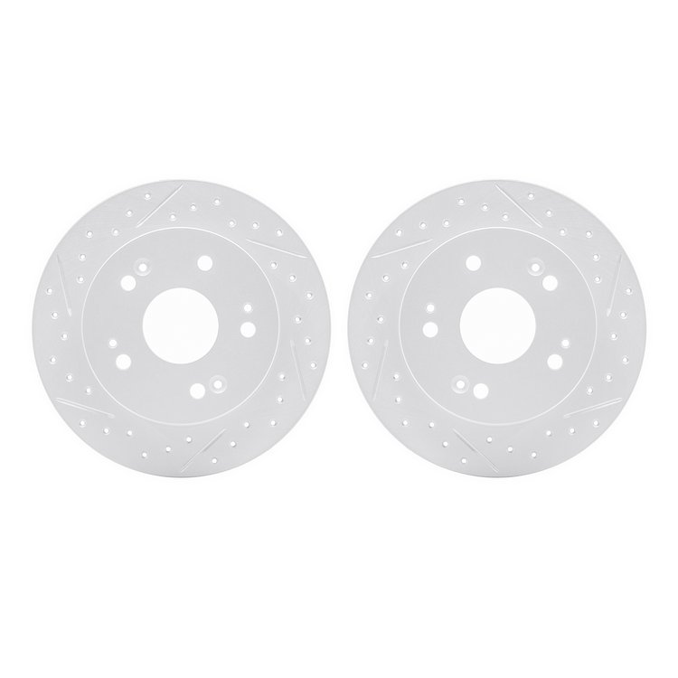 2002-59032 Geoperformance Drilled/Slotted Brake Rotors, 1997-2015 Acura/Honda, Position: Rear