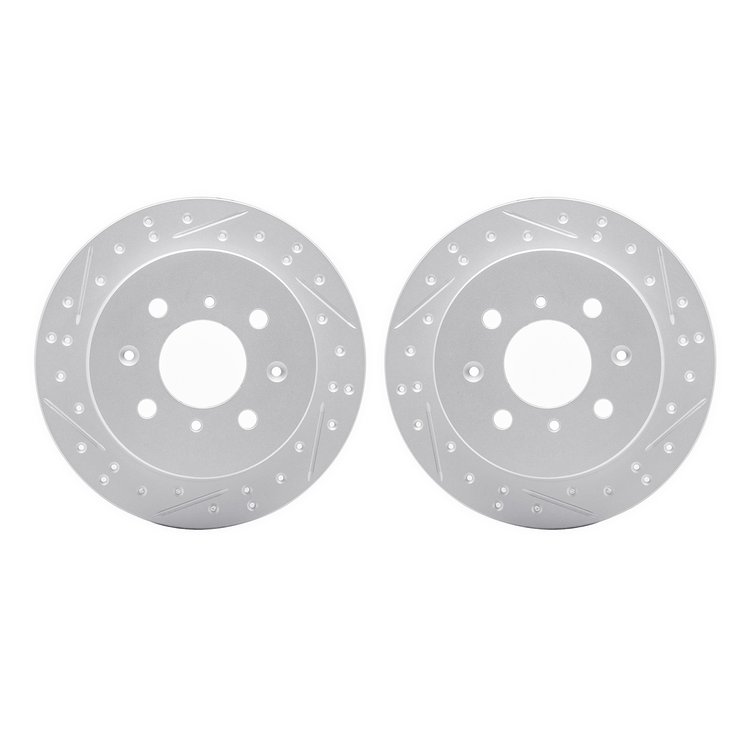 2002-59035 Geoperformance Drilled/Slotted Brake Rotors, 1988-2001 Acura/Honda, Position: Rear