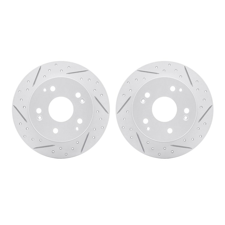 2002-59036 Geoperformance Drilled/Slotted Brake Rotors, 1997-2006 Acura/Honda, Position: Rear