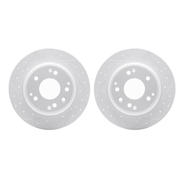 2002-59037 Geoperformance Drilled/Slotted Brake Rotors, 1991-1999 Multiple Makes/Models, Position: Rear